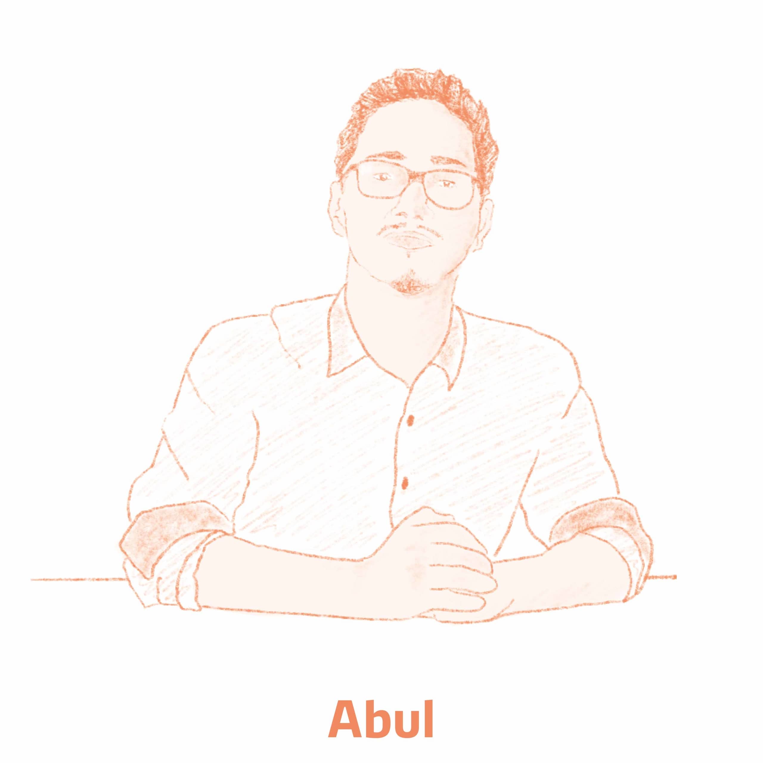 Zeichnung von Abul in der Ausstellung Afghan*innen erzählen