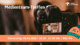 Eine Kamera fotografiert einen Menschen